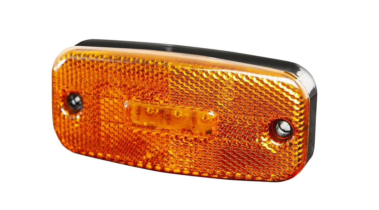 SIDOMARKERING ORANGE LED,, 12/24V, 0.5m KABEL