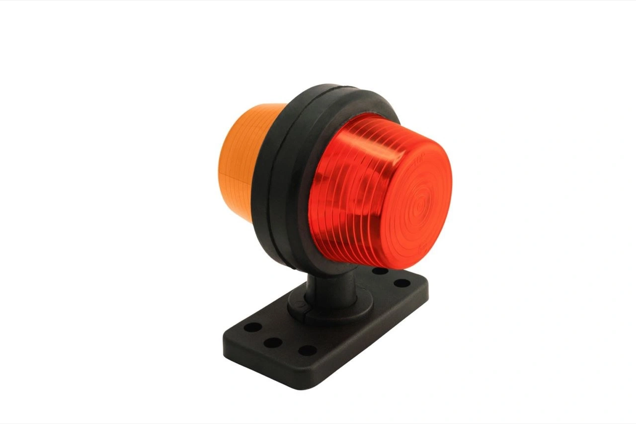 POSITIONSLJUS VIT/ORANGE, 12-24V, KORT ARM, LED