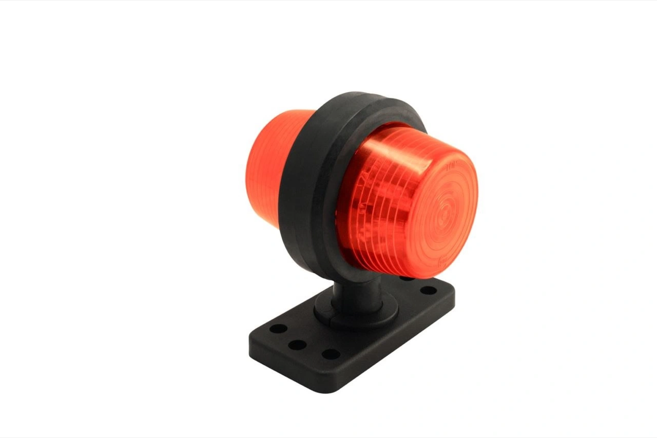 POSITIONSLJUS ORANGE/ORANGE, 12-24V, KORT ARM, LED E-MÄRK