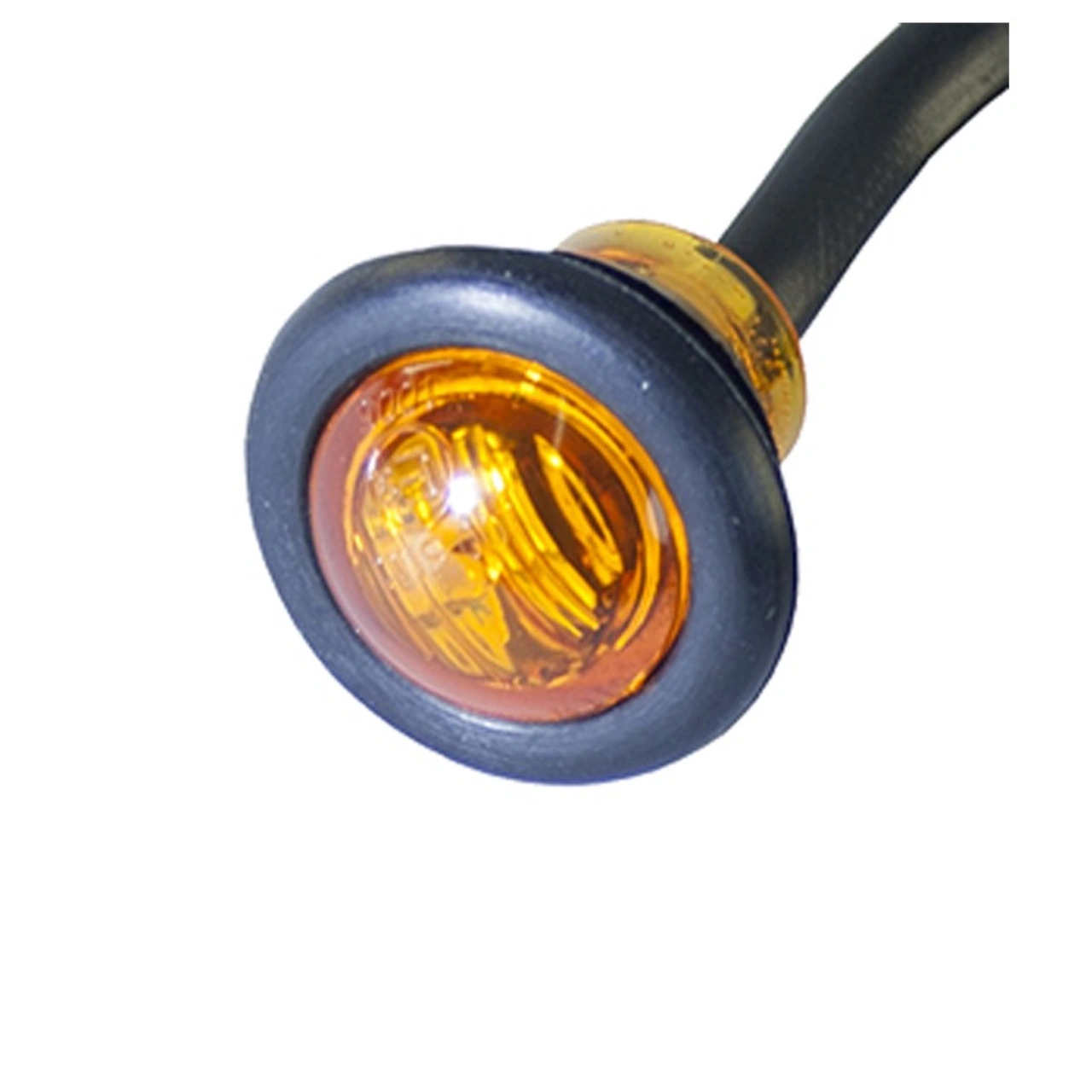 SIDOMARKERING ORANGE, LED, RUND 28 mm 12-24V