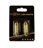 LEDLAMPA SV8.5, 24V, VIT, 0.6W 36mm 3led SMD5050 2st/frp