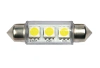 LEDLAMPA SV8.5, 24V, VIT, 0.6W 36mm 3led SMD5050 2st/frp