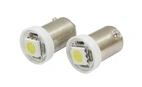 LEDLAMPA BA9s, 12V, VIT, 0.1W 1led SMD 5050 2st/frp