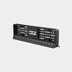 OZZ LP1 REGSKYLTSHÅLLARE M LJUSRAMP, SVART