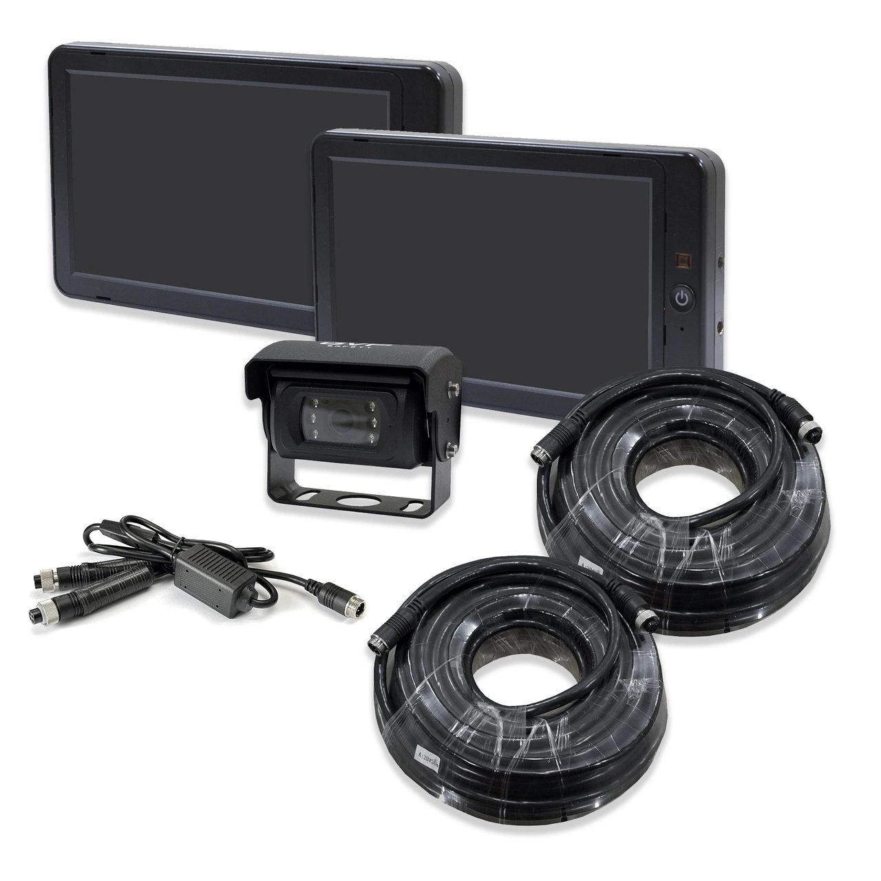 BACK-TV SET SPLIT VIEW, 7" MONITOR,