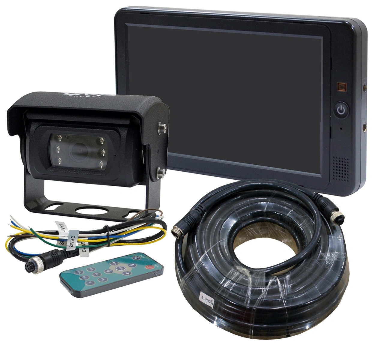 BACK-TV SET HD 7" QUAD, KAMERA MED,