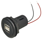 UTTAG USBx2, 12-24 VDC, 2x 2500mA,, PANELMONTERAD, LOCK