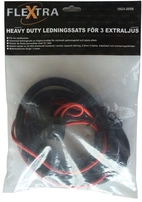 HEAVY DUTY LEDNINGSSATS, FÖR 3 EXTRALJUS FÖR 12V