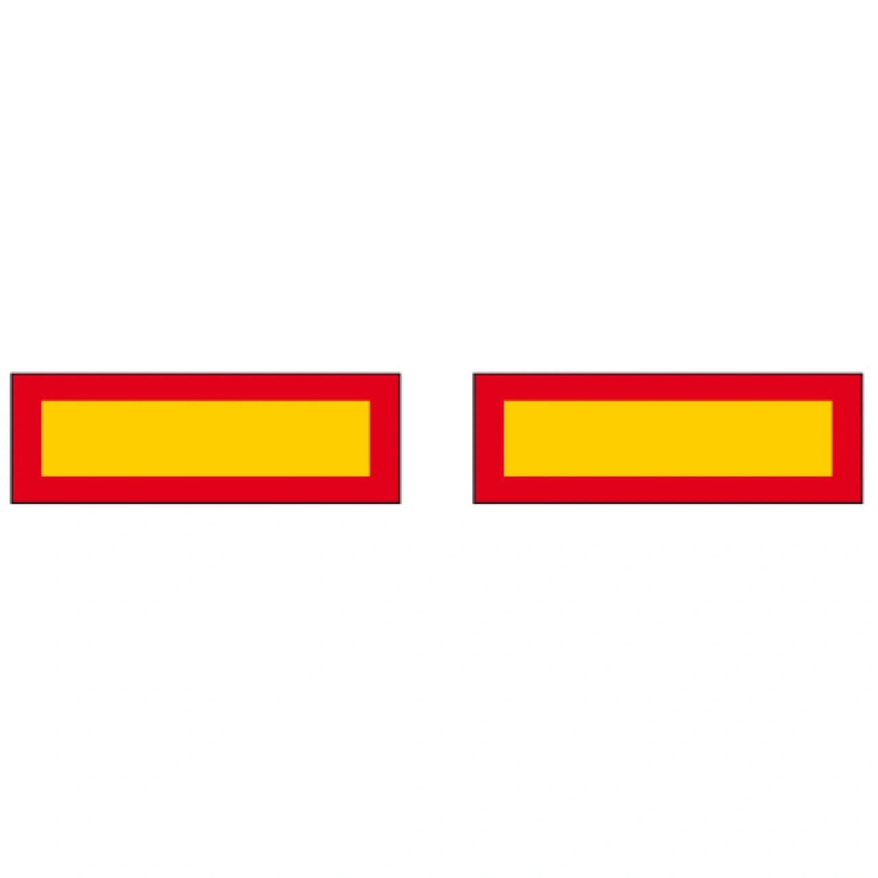 REFLEXSKYLT ALUMINIUM SLÄP 2ST, 565 x 195 x 1 mm