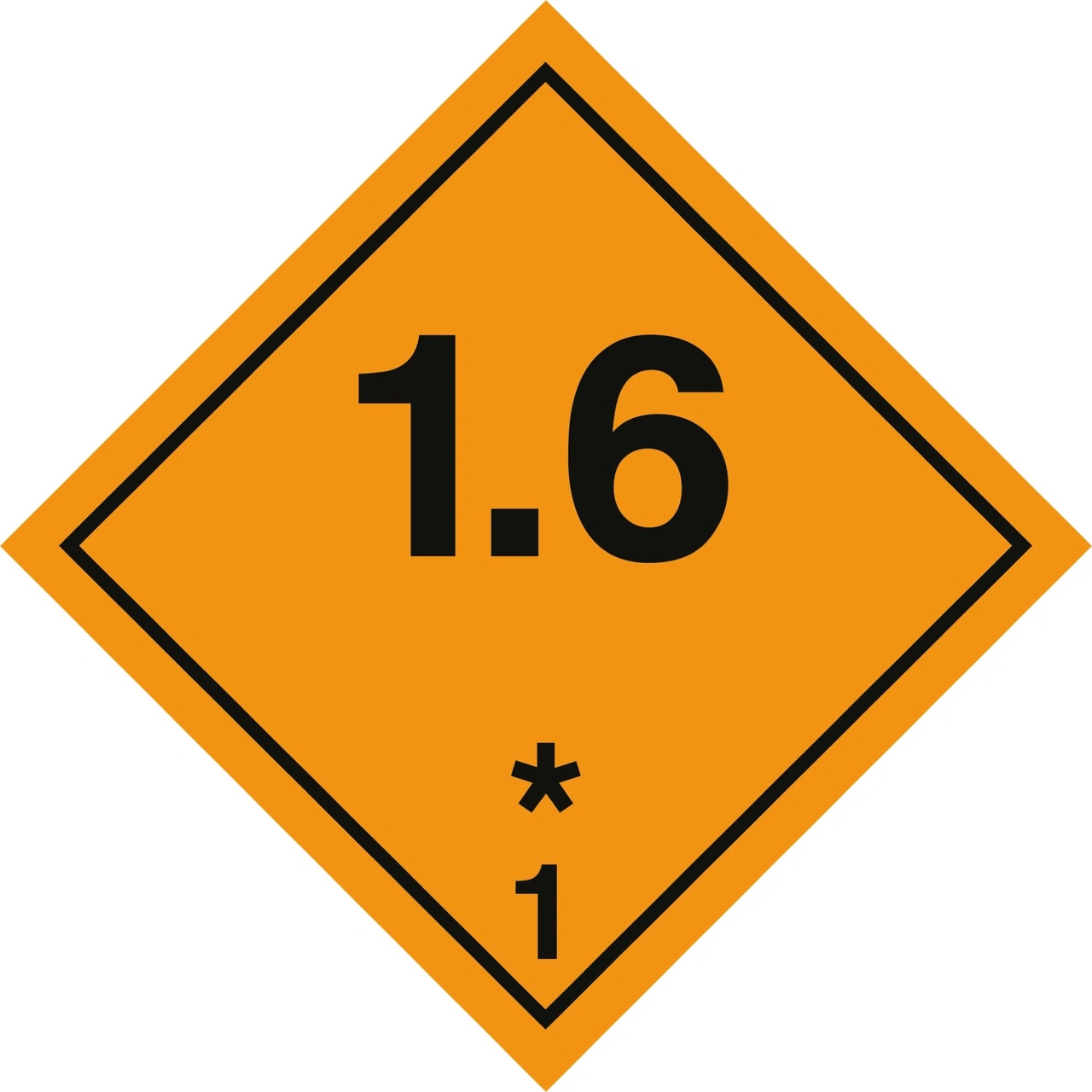 ETIKETT EXPLOSIONSRISK 1.6, SJÄLVHÄFT 300x300 mm 10st