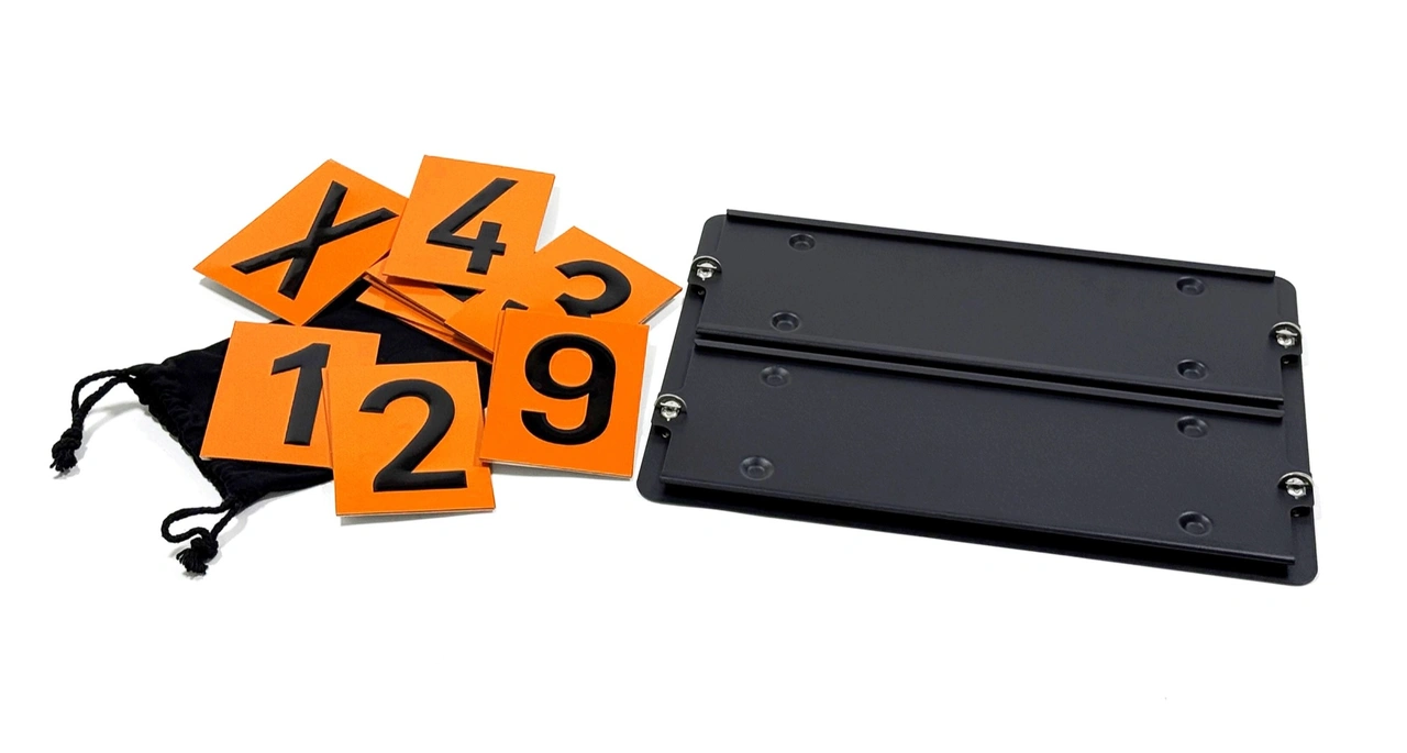 ADR SKYLT 27 UTBYTBARA SIFFROR, 400 x 300 x 1 mm