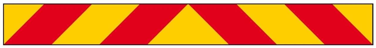 REFLEXSKYLT DRAG 1130X132MM, SJÄLVHÄFTANDE 1 ST, ECE 70-1