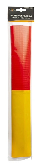 VARNINGSFLAGGA, RÖD / GUL