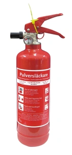 BRANDSLÄCKARE PULVER ABC 1KG, VÄGGHÅLLARE