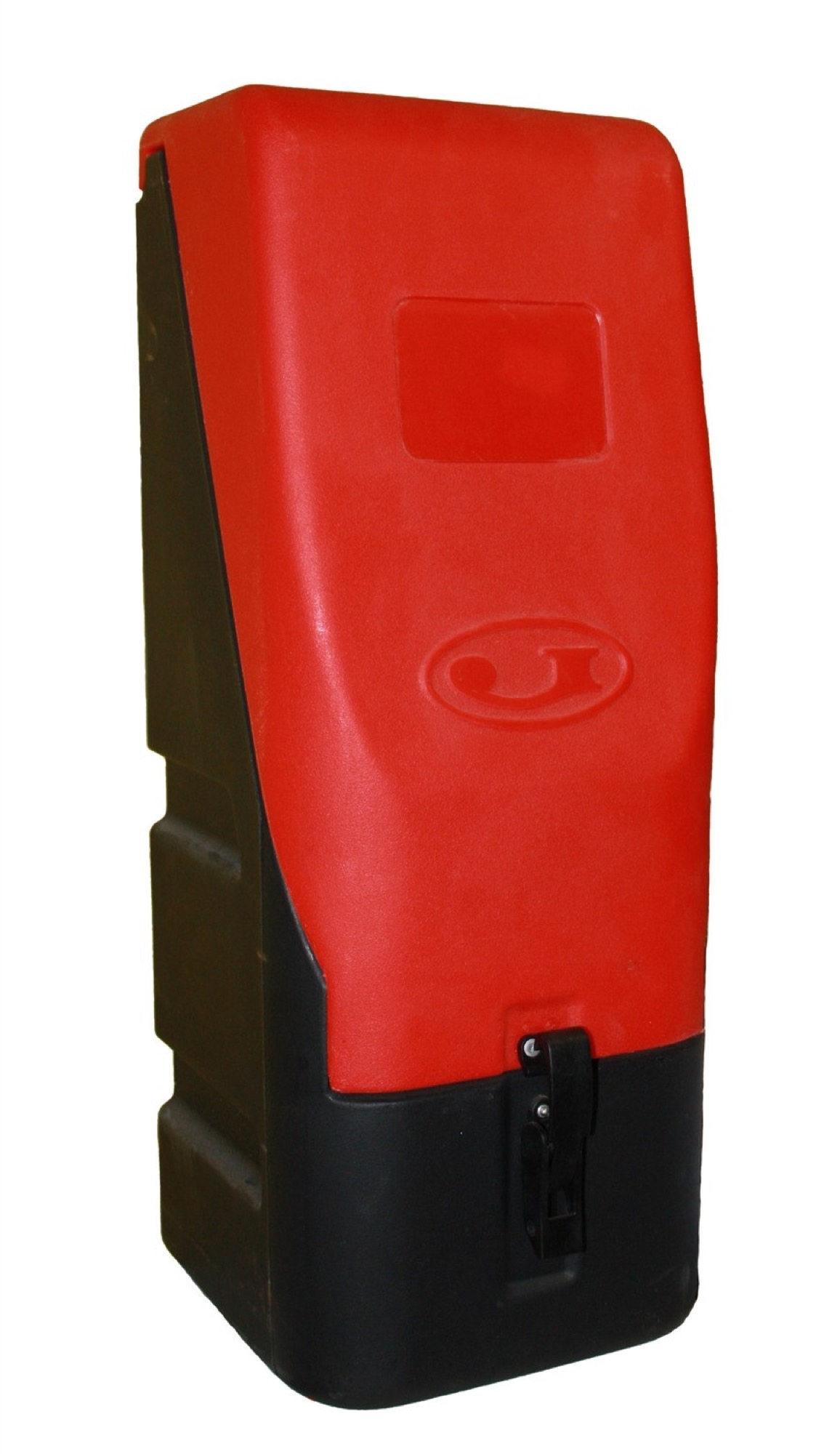 BRANDBOX JBTE68, RÖD/SVART, LÖSTAGBAR LUCKA