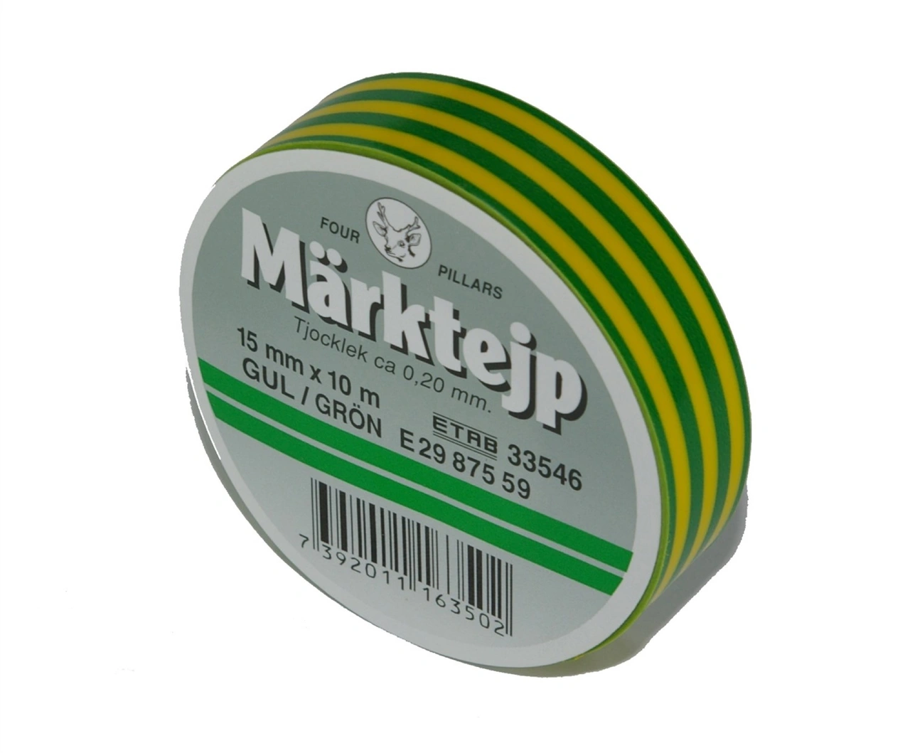 MÄRKTEJP 15mm x 10m RÖD, 10pack