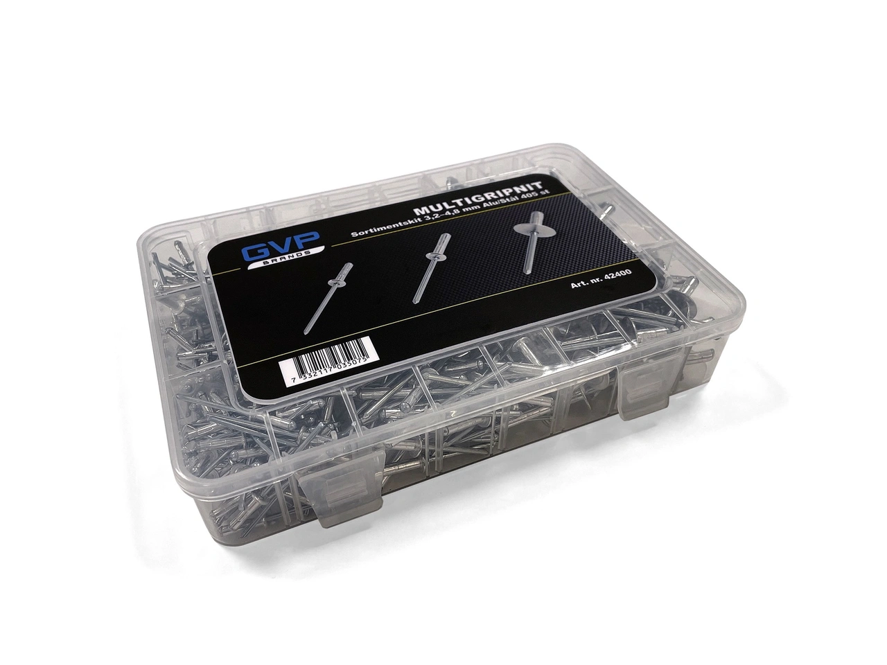 SORTIMENT  MULTIGRIP BLINDNIT ALU/STÅL, 3.2 mm - 4.8 mm