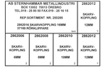 SORTIMENT BROMSSKARVKOPPLINGAR