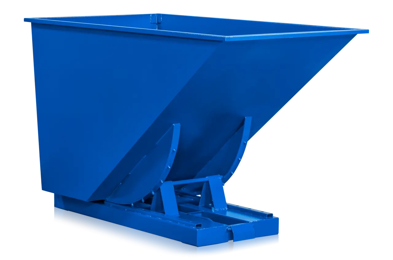 Tippcontainer med tryckplatta Mega 1600L