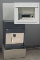 Deponeringsskåp EN 1143-2 grI, 880x650x650 mm, depo bakåt