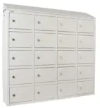 Laddskåp för mobiltelefoner 880x1000x200 mm, 20 låsbara fack