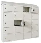 Laddskåp för mobiltelefoner 880x1000x200 mm, 20 låsbara fack