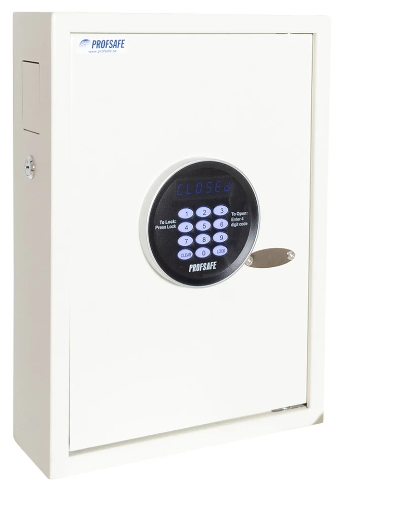Nyckelskåp 425x300x110 mm, 50 krok, elkodllås