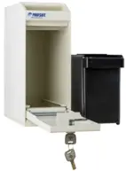 Sedelbox med nyckellås