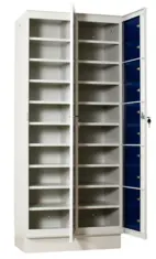 Tvättbytesskåp 1885x800x480 mm, 2x10 fack, sockel