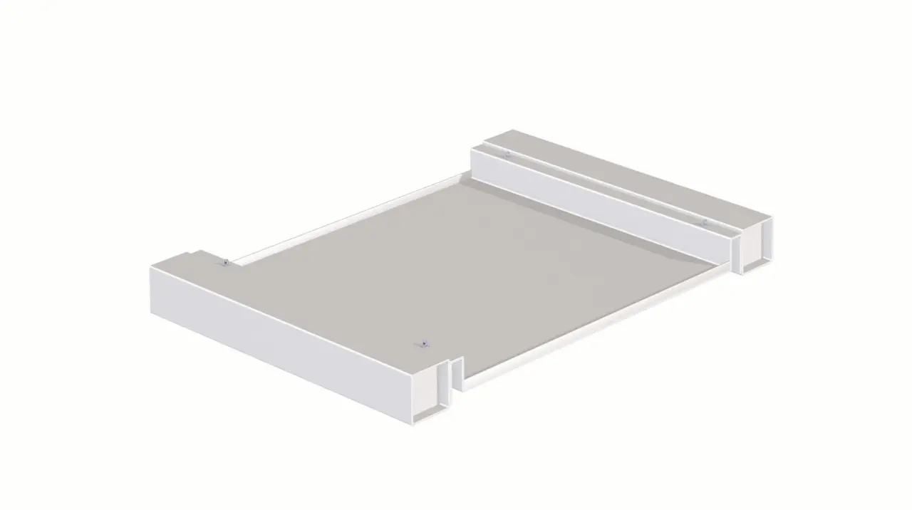 Utdragbar hylla till säkerhetsskåp SSF3492, 1900x750x500 mm