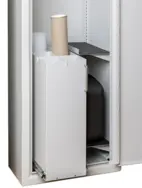 Utdragbar låda för ritningar A0/A1, inkl. 2 sidohyllor