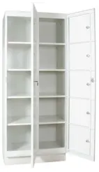 Tvättbytesskåp 1885x800x480 mm, 2x5 fack, sockel