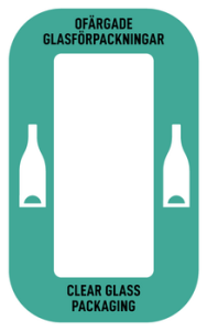 Dekal Ofärgade glasförpackningar till Mutii (rekt.)