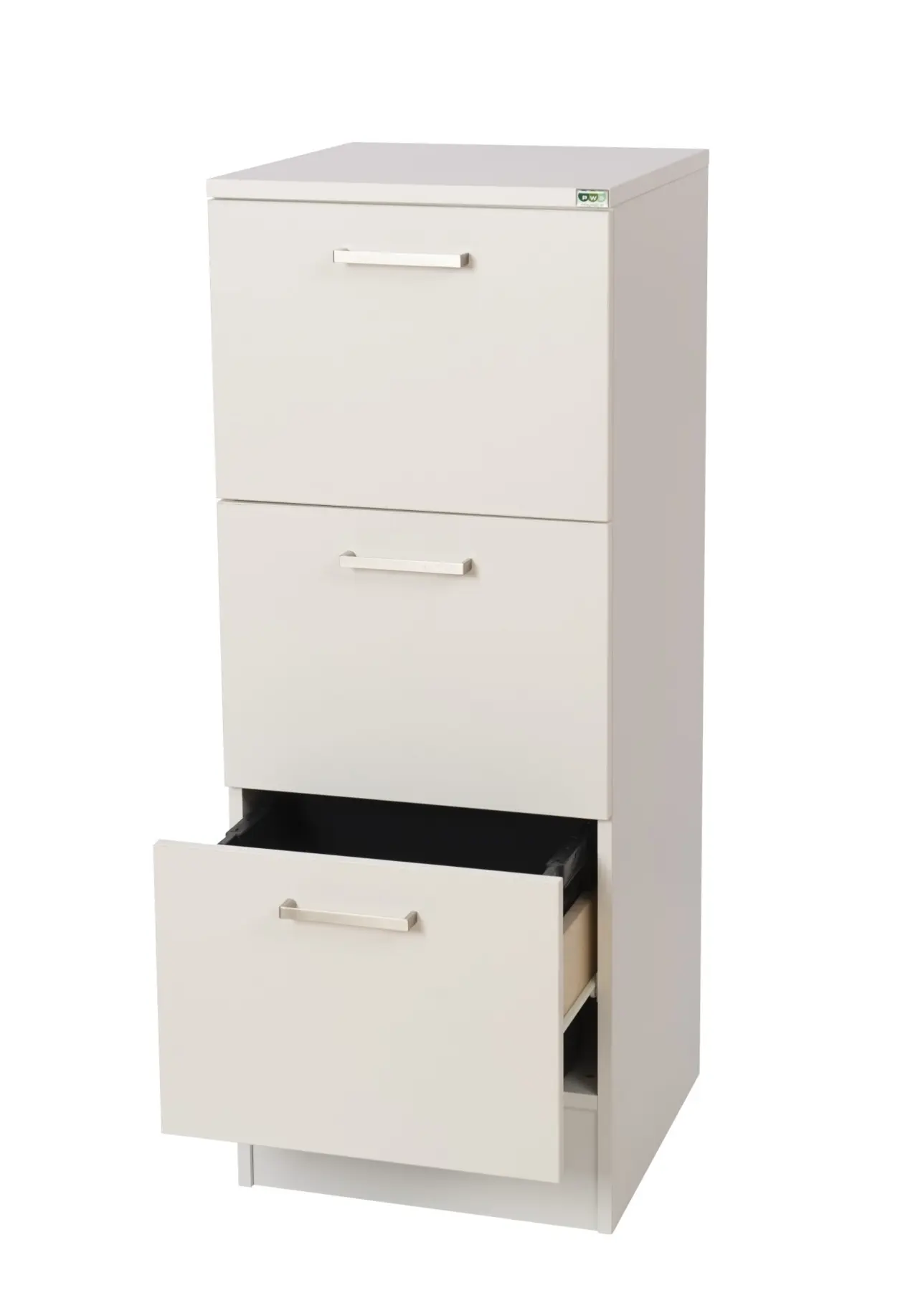 Källsorteringsmöbel Tower 3. Inkl 1x21 L+4x10 L inkast