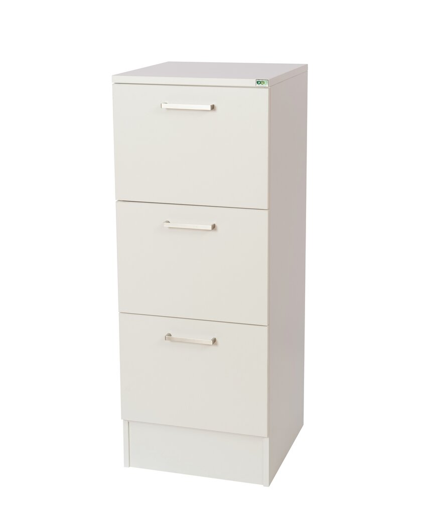 Källsorteringsmöbel Tower 3 Special grå 1x21L 1x29L inkast