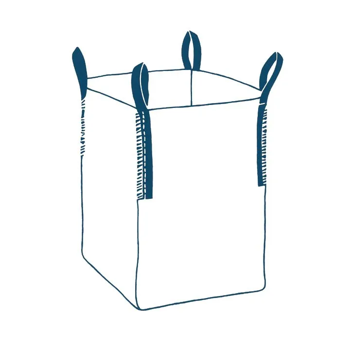 Storsäck 90x90x115cm, 4 öglor, 1500 kg
