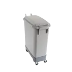 Plastkärl med lock, Komplett, 60 L, Grå