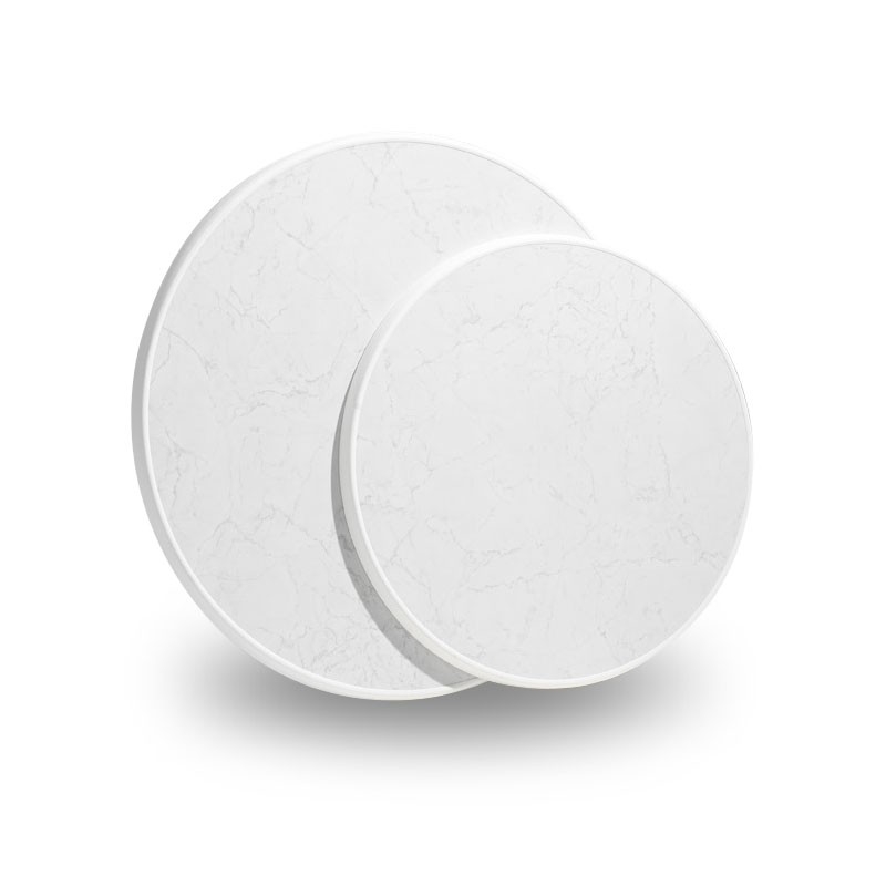 Modern bordsskiva rund, 4-pack, marmorerad D 700