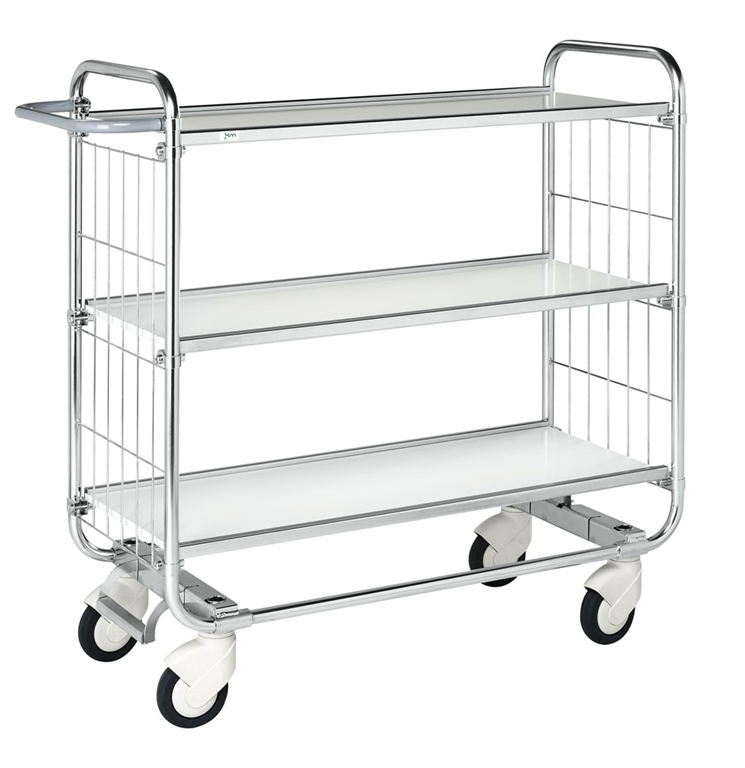 Hyllvagn med C-lås, 1395x470x1120 mm, 3 plan