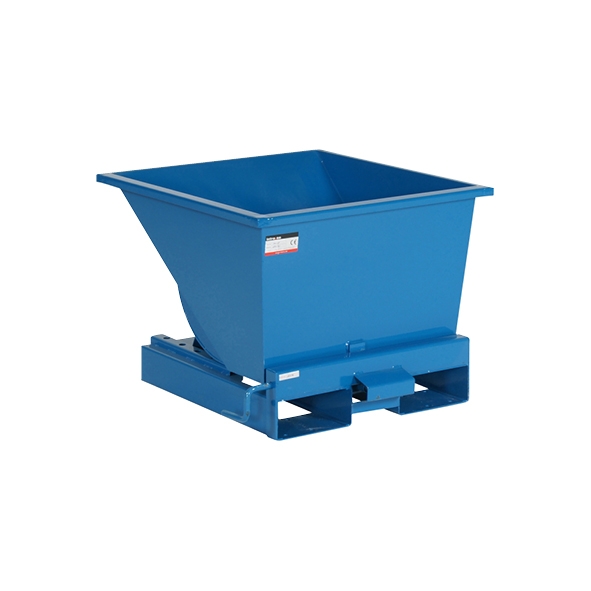 Tippcontainer med tryckplatta 150 L
