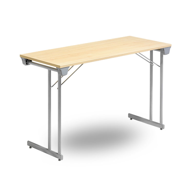 Fällbart bord, Kongress Style 1400 x 600 x 730 Silvergrå/Bok