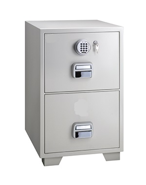 Stöldfördröjande vertikalt arkivskåp, H 766, elkodlås