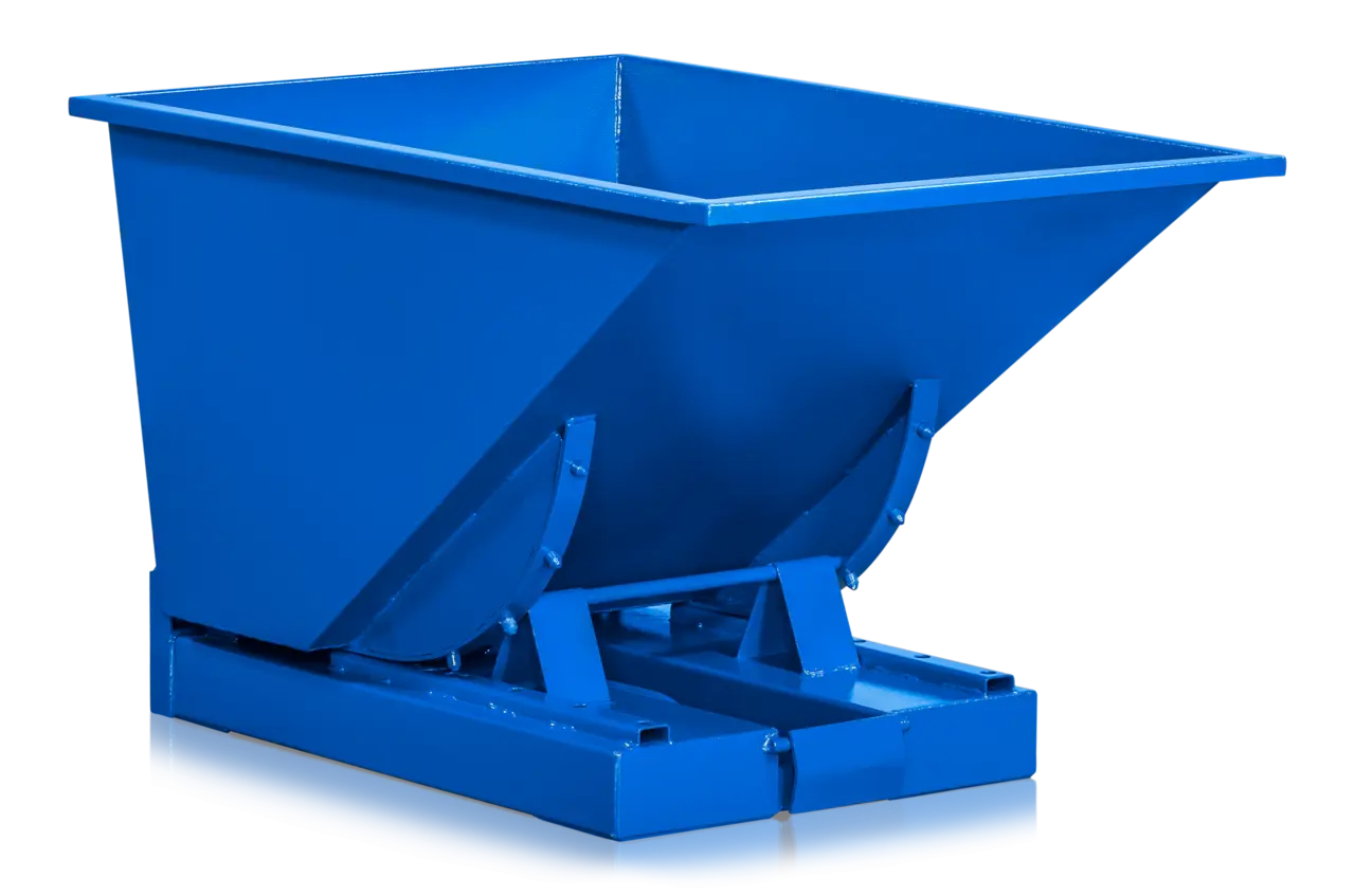 Tippcontainer med tryckplatta Mega 300L