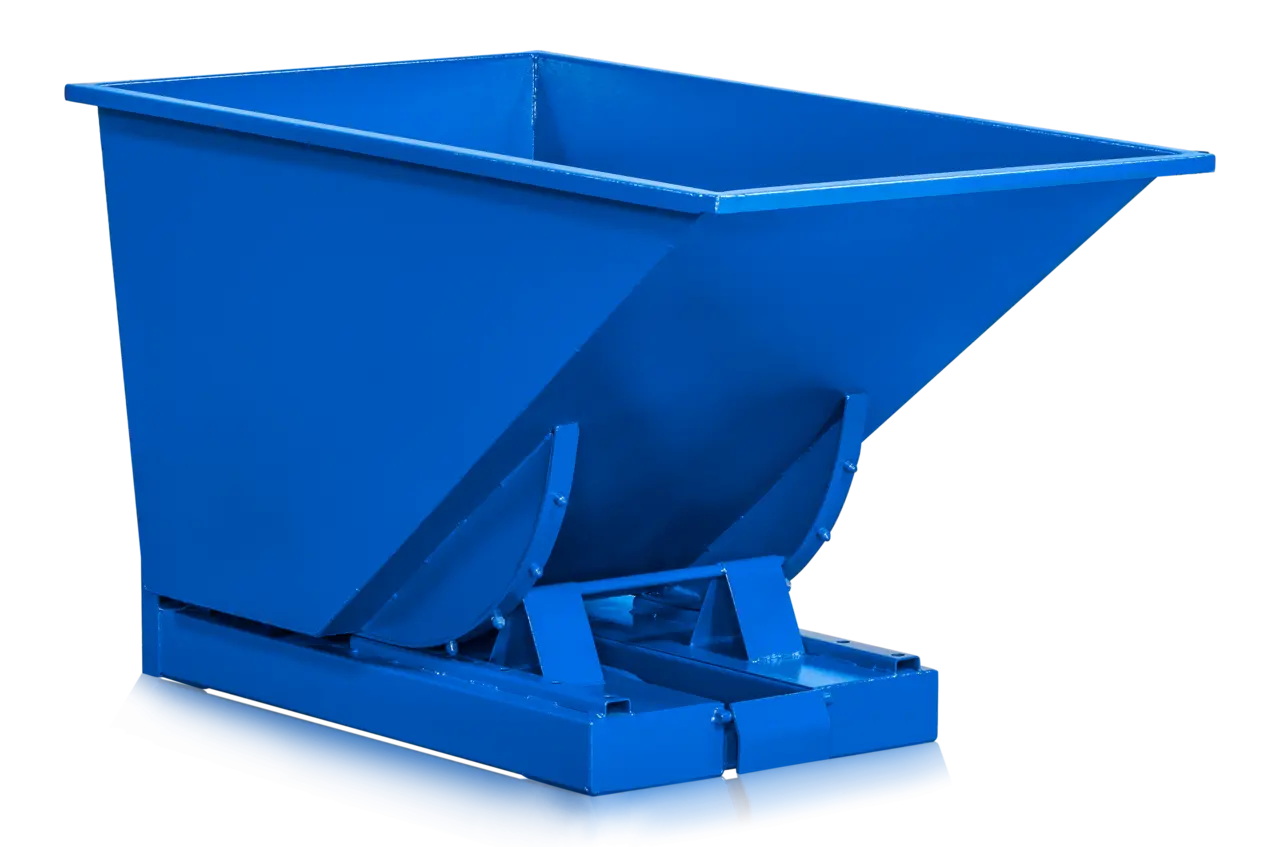 Tippcontainer med tryckplatta Mega 600L