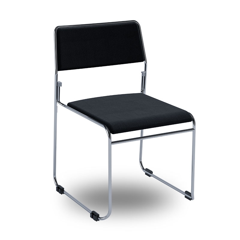 Nice-stol, svart/krom