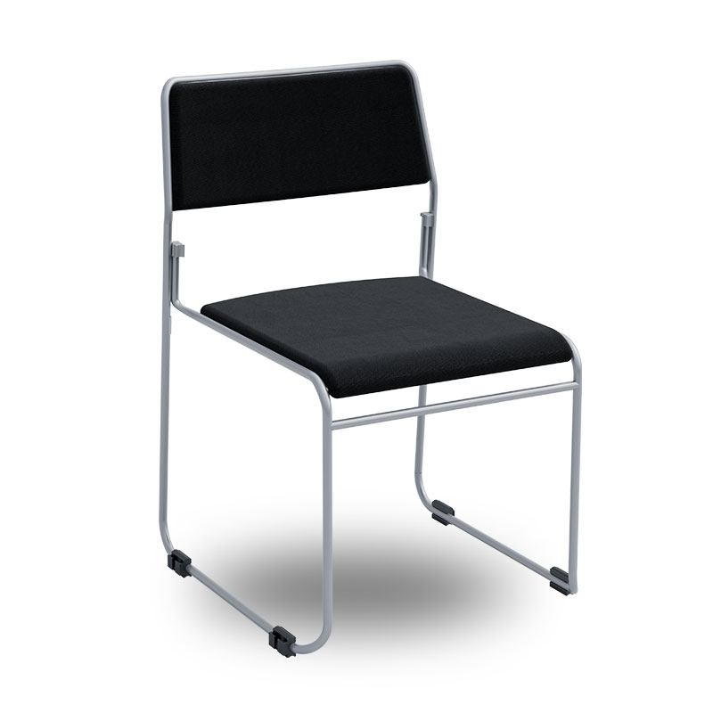 Nice-stol, svart/silver