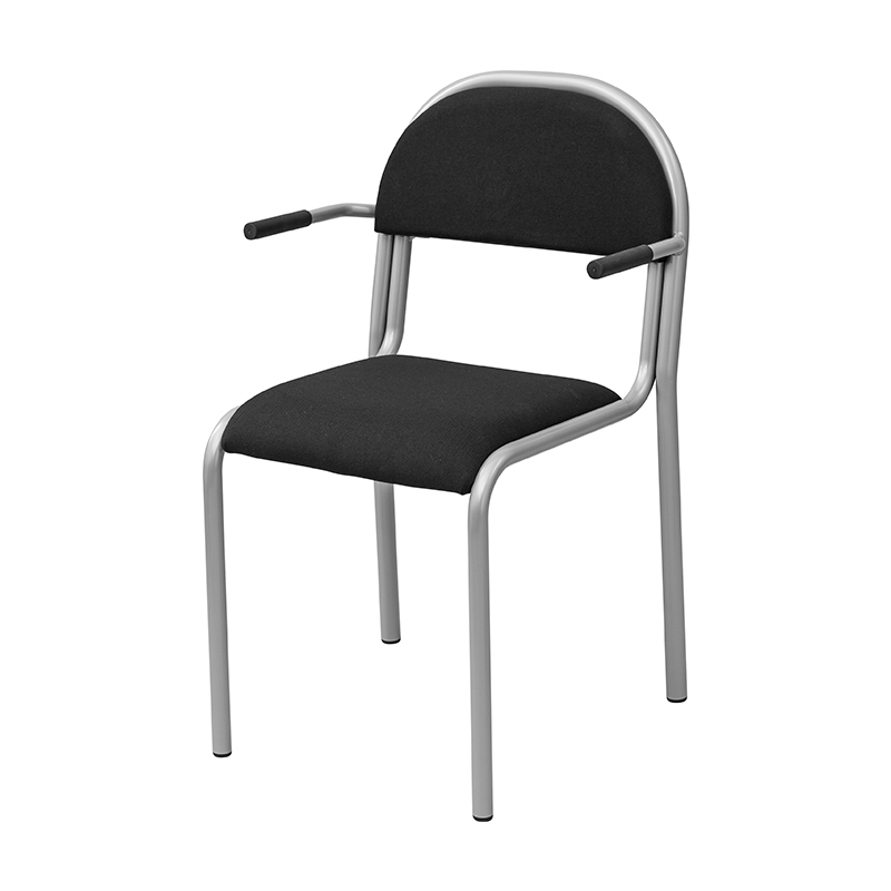 Karmstol Vinnaren, Svart/Silver