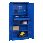 Verkstadsskåp 1950x1000x420 mm inkl. 4 Hyllplan - Blå