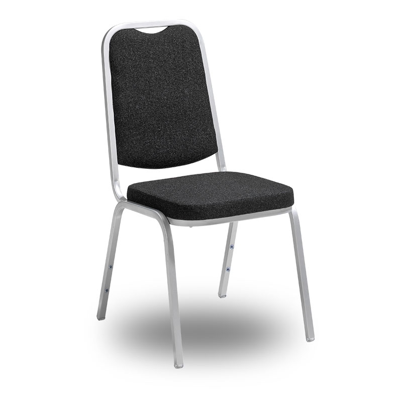 Style stålstol, svart/silver