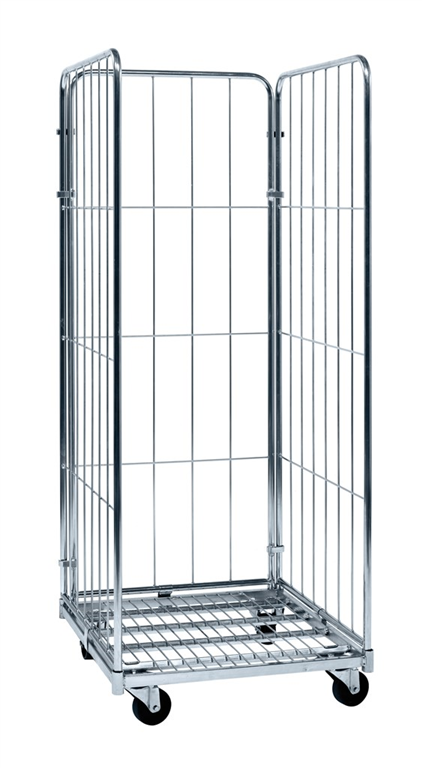 Rullcontainer med 3 sidor 720x800x1800 mm utan broms